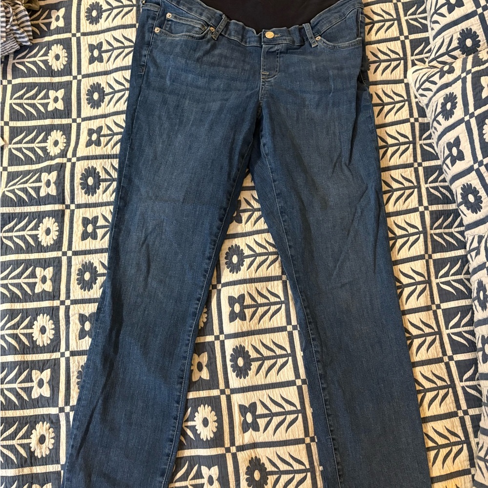 GAP Women's Maternity Jeans in Dark Blue